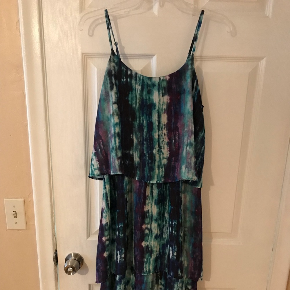 Gorgeous long sundress! Colors are mermaid like!